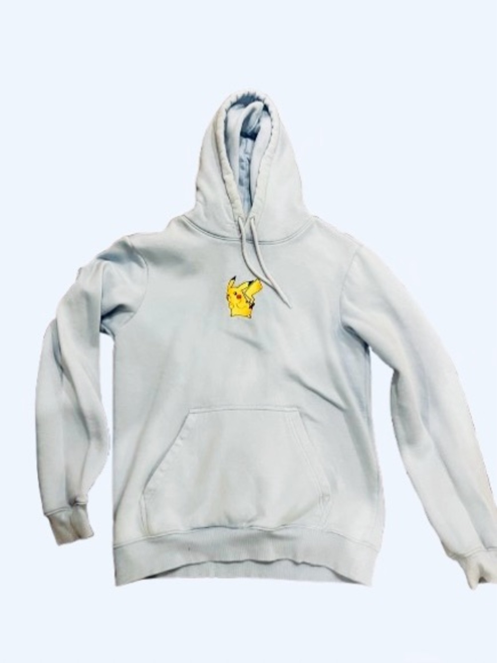 H&M Light Blue Pokémon Hoodie with Pikachu Tag